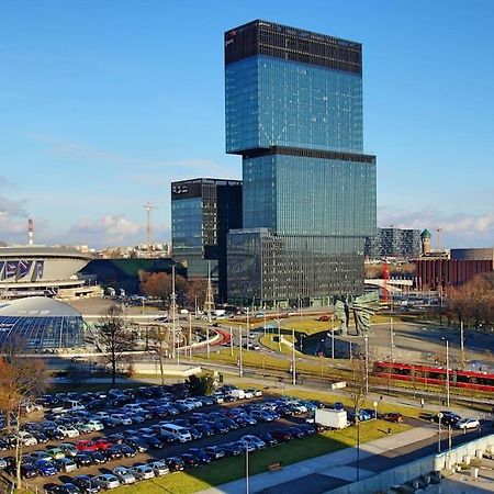 Apartament Korfantego Citycentre Z Widokiem Na Spodek Katowice Exterior foto